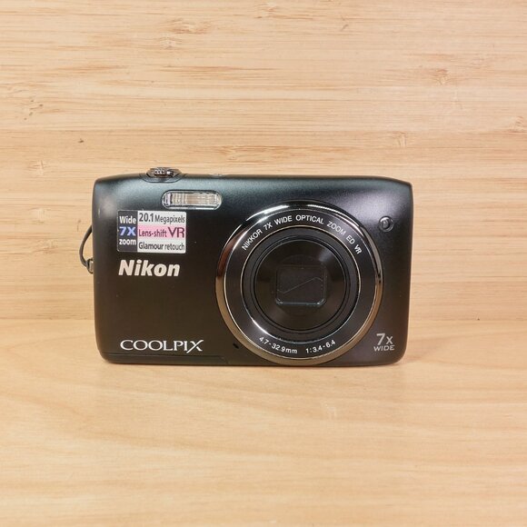 Nikon Coolpix S3500 Digital Camera / 20.1MP / 7x Optical Zoom / Black / Tested - Picture 3 of 9